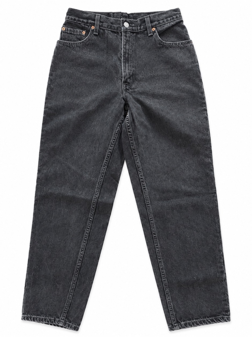 Vintage 90s Levi’s 550 Black Relaxed Tapered Retro Jeans Women’s 10 Faded